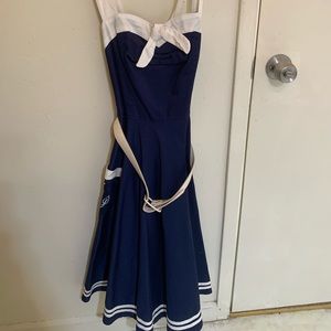 Hell bunny sailor pin up dress
